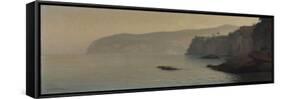 Sorrente, falaises grises-Henry Brokman-Framed Stretched Canvas