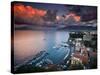 Sorrento, Italy: a Vibrant Sunset over the Classic Amalfi Coastal City-Ian Shive-Stretched Canvas