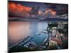 Sorrento, Italy: a Vibrant Sunset over the Classic Amalfi Coastal City-Ian Shive-Mounted Photographic Print