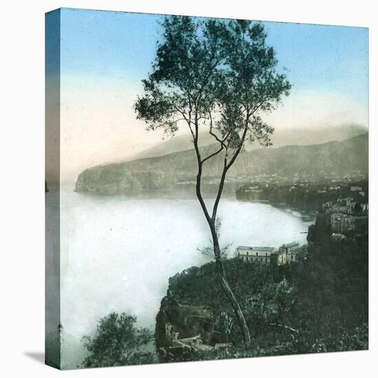 Sorrento (Italy), Overview of the Bay, Circa 1865-Leon, Levy et Fils-Stretched Canvas