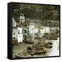 Sorrento (Italy), the Beach, Circa 1860-Leon, Levy et Fils-Framed Stretched Canvas