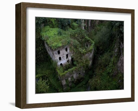 Sorrento, Italy: the Old Mill Located Near the Heart of Sorrento.-Ian Shive-Framed Photographic Print