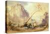 Sorrento Landscape, Ca 1848-Giacinto Gigante-Stretched Canvas