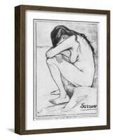 Sorrow, 1882-Vincent van Gogh-Framed Giclee Print