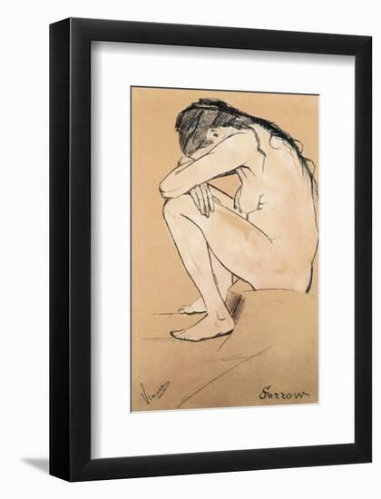 Sorrow-Vincent van Gogh-Framed Premium Giclee Print