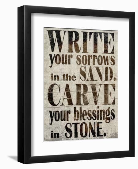 Sorrows in Sand-Karen Williams-Framed Premium Giclee Print