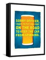 Sorry Officer-J.J. Brando-Framed Stretched Canvas