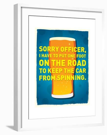 Sorry Officer-J.J. Brando-Framed Art Print