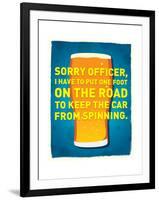 Sorry Officer-J.J. Brando-Framed Art Print