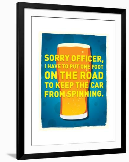 Sorry Officer-J.J. Brando-Framed Art Print