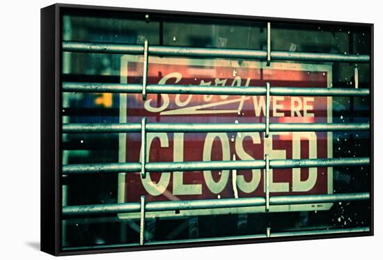 Sorry We're Closed-null-Framed Stretched Canvas