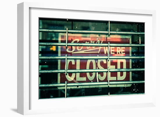 Sorry We're Closed-null-Framed Photo