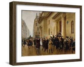 Sortie du lycée Condorcet-Jean Béraud-Framed Giclee Print