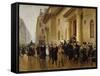 Sortie du lycée Condorcet-Jean Béraud-Framed Stretched Canvas