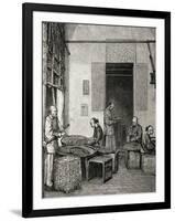 Sorting, Stage in Tea Production, China, 19th Century-null-Framed Giclee Print