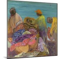 Sorting the Catch, Zanzibar-Kate Yates-Mounted Giclee Print