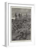 Sorting the Living from the Dead, Dawn on Spion Kop, 25 January-Frederic Villiers-Framed Giclee Print