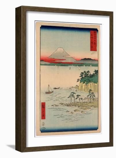 Soshu Miura No Kaijo-Utagawa Hiroshige-Framed Giclee Print