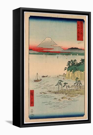 Soshu Miura No Kaijo-Utagawa Hiroshige-Framed Stretched Canvas