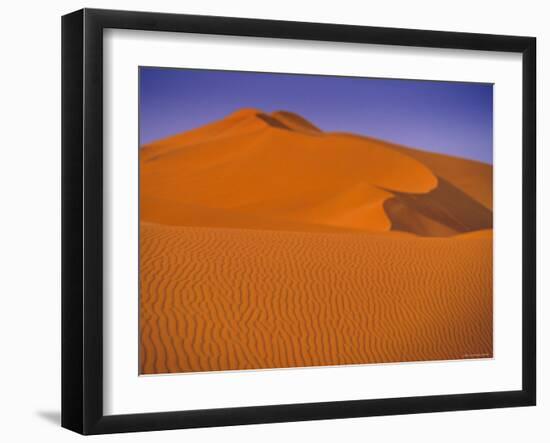 Sossusvlei Dune, Naukluft Park, Central Namib, Namibia-Walter Bibikow-Framed Photographic Print