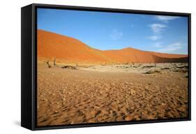 Sossusvlei Dunes-watchtheworld-Framed Stretched Canvas