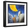 Sotto una grande luna gialla-Donato Larotonda-Framed Giclee Print