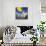 Sotto una grande luna gialla-Donato Larotonda-Stretched Canvas displayed on a wall