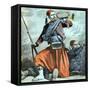 Souave Bugler Alexandre Baudet at Siege of Malakoff Sevastopol-Chris Hellier-Framed Stretched Canvas