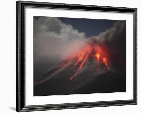 Soufriere Hills Eruption, Montserrat Island, Caribbean-Stocktrek Images-Framed Photographic Print