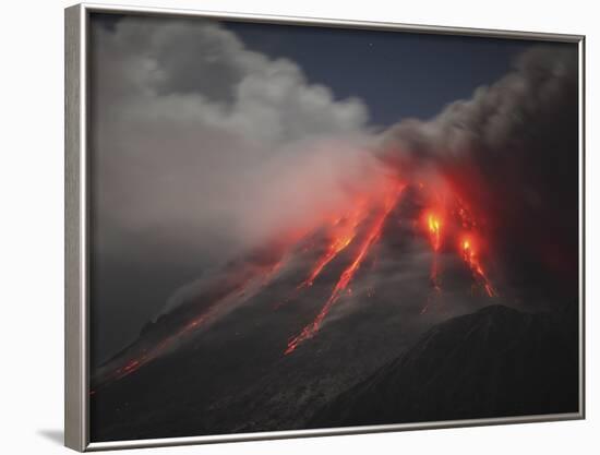 Soufriere Hills Eruption, Montserrat Island, Caribbean-Stocktrek Images-Framed Photographic Print