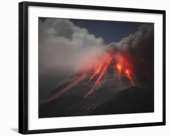 Soufriere Hills Eruption, Montserrat Island, Caribbean-Stocktrek Images-Framed Photographic Print