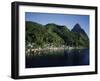 Soufriere, Petit Piton, St. Lucia-null-Framed Premium Photographic Print