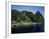 Soufriere, Petit Piton, St. Lucia-null-Framed Photographic Print