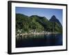 Soufriere, Petit Piton, St. Lucia-null-Framed Photographic Print