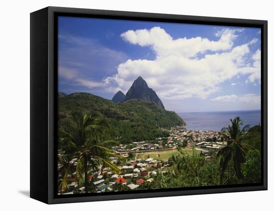 Soufriere, St Lucia, Caribbean-Lee Frost-Framed Stretched Canvas