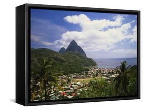 Soufriere, St Lucia, Caribbean-Lee Frost-Framed Stretched Canvas