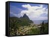 Soufriere, St Lucia, Caribbean-Lee Frost-Framed Stretched Canvas