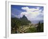 Soufriere, St Lucia, Caribbean-Lee Frost-Framed Photographic Print