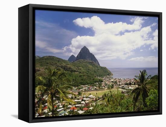 Soufriere, St Lucia, Caribbean-Lee Frost-Framed Stretched Canvas