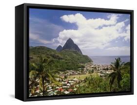 Soufriere, St Lucia, Caribbean-Lee Frost-Framed Stretched Canvas