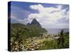 Soufriere, St Lucia, Caribbean-Lee Frost-Stretched Canvas