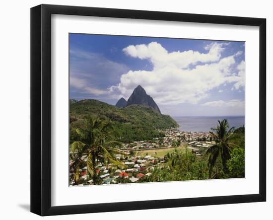 Soufriere, St Lucia, Caribbean-Lee Frost-Framed Photographic Print