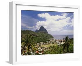 Soufriere, St Lucia, Caribbean-Lee Frost-Framed Photographic Print