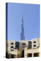 Souk Al Bahar and Burj Khalifa, Downtown Dubai, Dubai, United Arab Emirates-Axel Schmies-Stretched Canvas