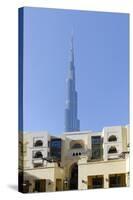 Souk Al Bahar and Burj Khalifa, Downtown Dubai, Dubai, United Arab Emirates-Axel Schmies-Stretched Canvas