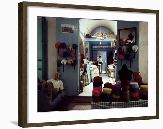 Souk Des Chechias, Medina, Tunis, Tunisia, North Africa, Africa-David Beatty-Framed Photographic Print