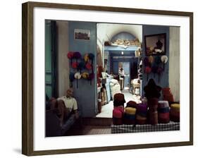 Souk Des Chechias, Medina, Tunis, Tunisia, North Africa, Africa-David Beatty-Framed Photographic Print