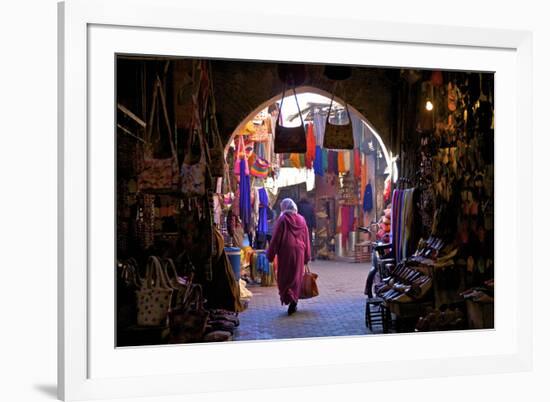 Souk, Marrakech, Morocco, North Africa, Africa-Neil Farrin-Framed Photographic Print