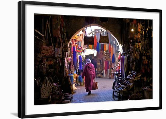 Souk, Marrakech, Morocco, North Africa, Africa-Neil Farrin-Framed Photographic Print