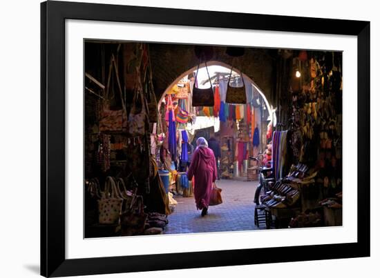 Souk, Marrakech, Morocco, North Africa, Africa-Neil Farrin-Framed Photographic Print